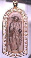 Cameo on morion. Archangel Michael