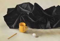 Still life with a yellow cup