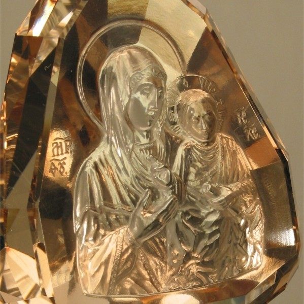 A fragment of a cameo
The Blessed Virgin Odigitriya